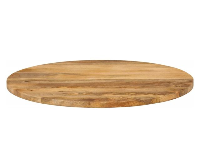 tömör mangófa kerek asztallap Ø90 x 3,8 cm