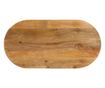 tömör mangófa ovális asztallap 100 x 40 x 2,5 cm