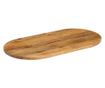 tömör mangófa ovális asztallap 100 x 40 x 2,5 cm