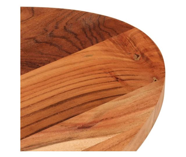 tömör akácfa ovális asztallap 140 x 50 x 3,8 cm