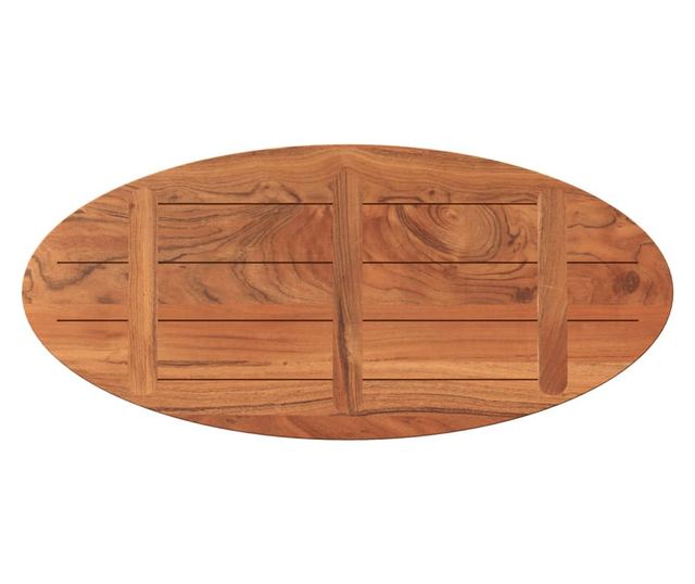 tömör akácfa ovális asztallap 110 x 40 x 2,5 cm