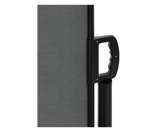 antracitszürke behúzható oldalsó napellenző 180 x 1200 cm