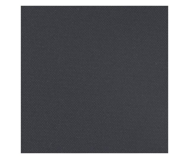 fekete behúzható oldalsó napellenző 180 x 600 cm