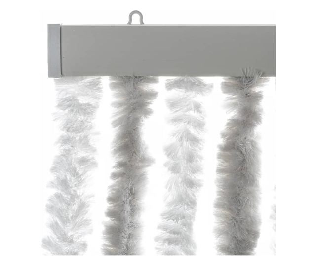 világosszürke és fehér zsenília rovarfüggöny 90 x 220 cm
