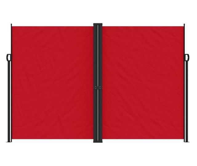 piros behúzható oldalsó napellenző 220 x 1000 cm