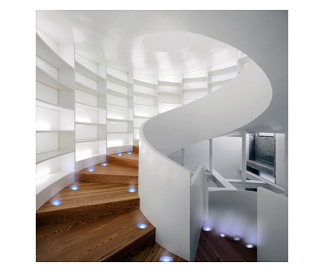 Set 6 Lampi LED Wireless, autoadezive, cu telecomanda, pentru iluminat scari sau mobilier