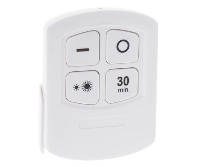 Set 6 Lampi LED Wireless, autoadezive, cu telecomanda, pentru iluminat scari sau mobilier