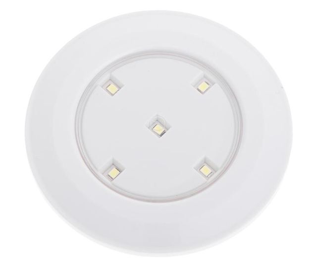 Set 6 Lampi LED Wireless, autoadezive, cu telecomanda, pentru iluminat scari sau mobilier