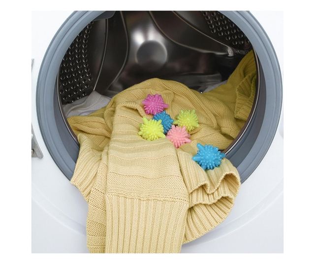 Set 5 bile anti-scamosare si inmuiere a rufelor, pentru masina de spalat