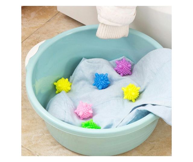 Set 5 bile anti-scamosare si inmuiere a rufelor, pentru masina de spalat