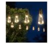 Sir lumini solare cu LED - model bec - 30 LED-uri - 180 cm