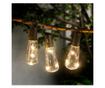 Sir lumini solare cu LED - model bec - 30 LED-uri - 180 cm