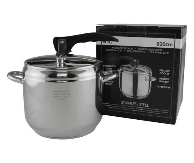Oală sub presiune, inox, 5L