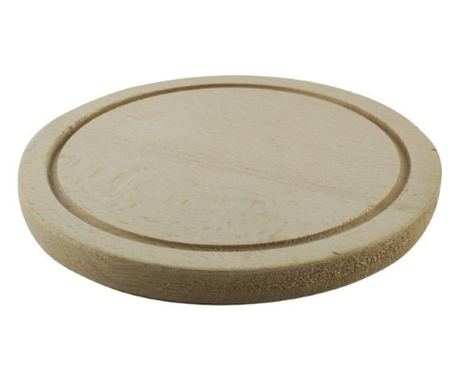Tocător de bucătărie, rotund, din lemn, 20 cm