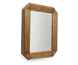 Oglinda decorativa Vanity, dreptunghiulara, 81x61cm, Bronz antichizat