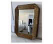 Oglinda decorativa Vanity, dreptunghiulara, 81x61cm, Bronz antichizat