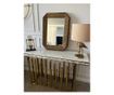 Oglinda decorativa Vanity, dreptunghiulara, 81x61cm, Bronz antichizat