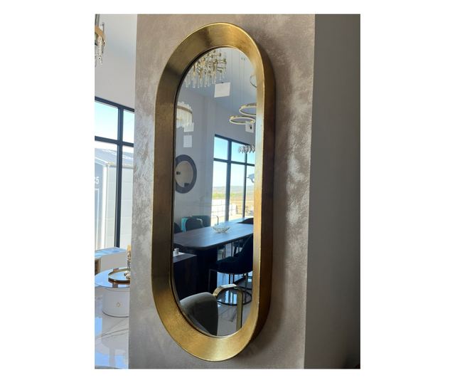 Oglinda decorativa Bronze, ovala, 110x47cm, Aurie