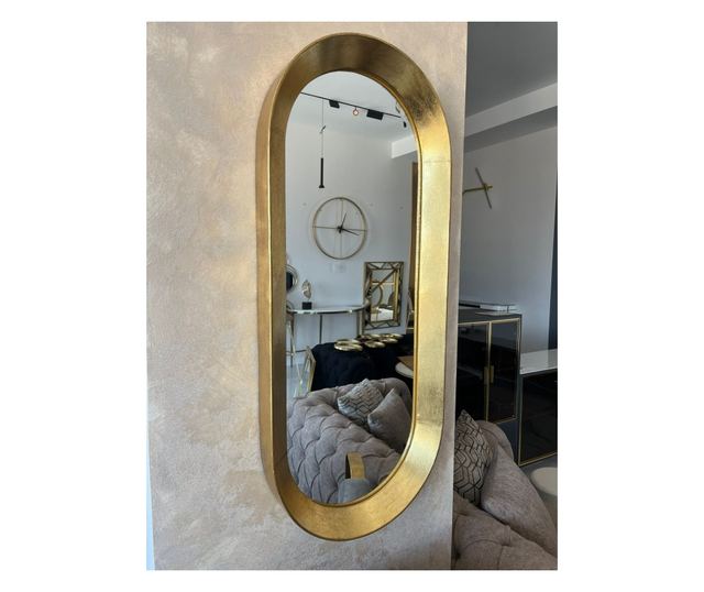 Oglinda decorativa Bronze, ovala, 110x47cm, Aurie