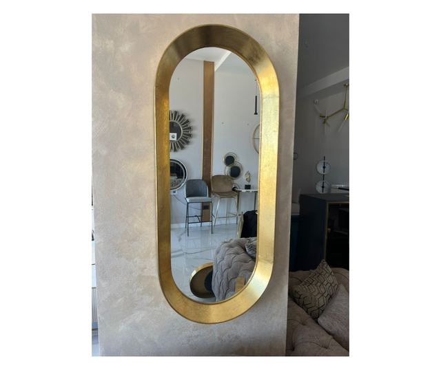 Oglinda decorativa Bronze, ovala, 110x47cm, Aurie