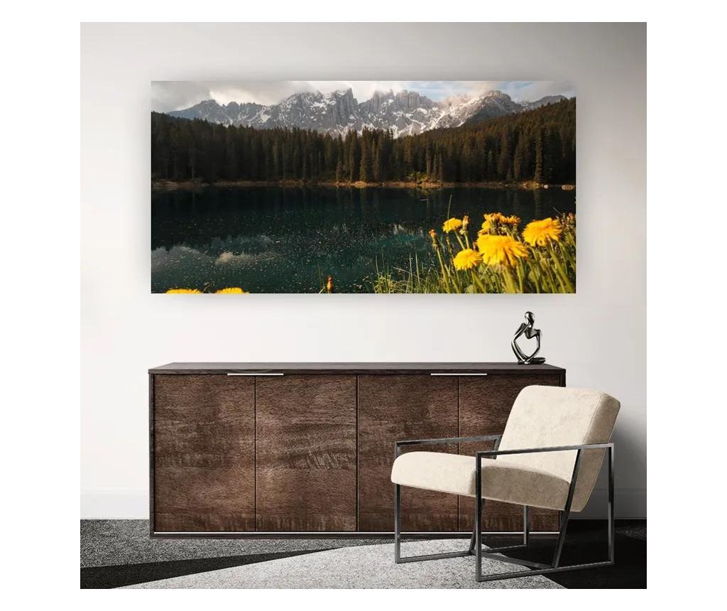 Vászonkép, Alpine Lake, 100x200 cm - 2