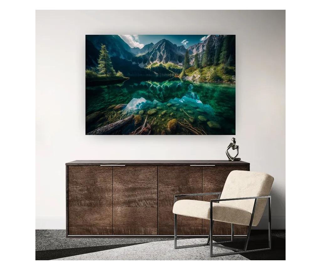 Vászonkép, Beautiful Lake Mountain, 20x30 cm - 2