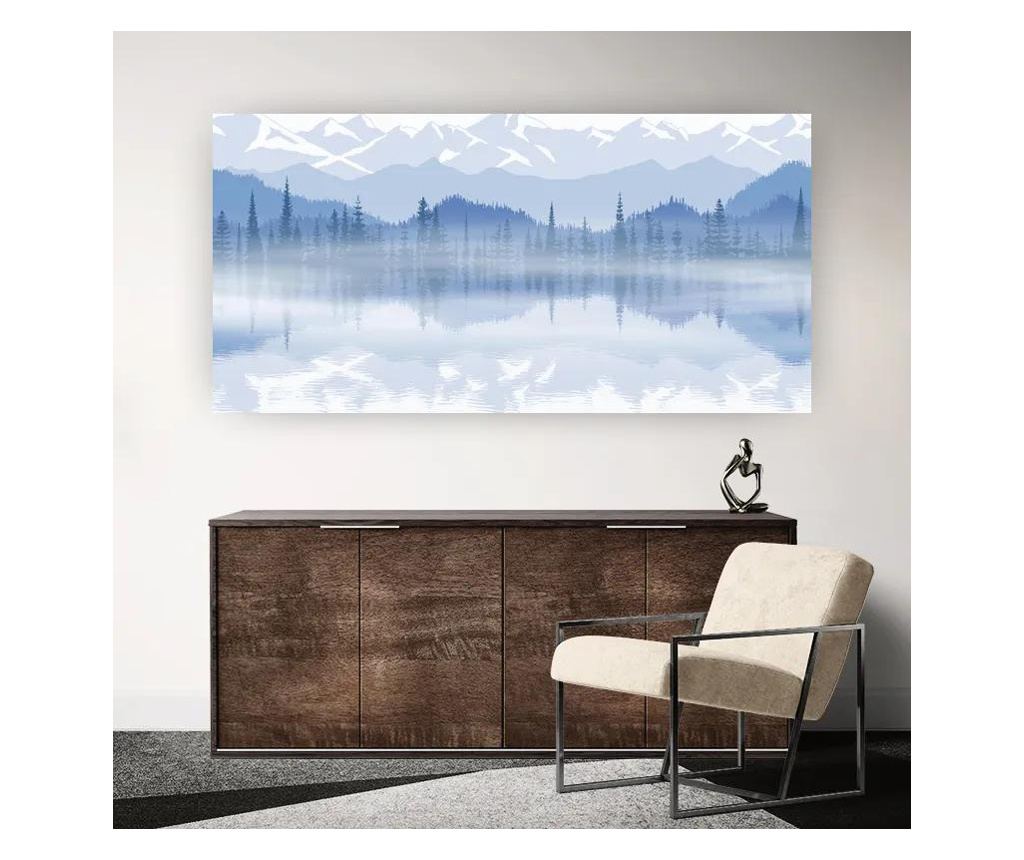 Vászonkép, Blue Lake Mountain, 100x200 cm - 2