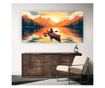 Vászonkép, Boat Sunset Woman, 100x200 cm thumbnail 1