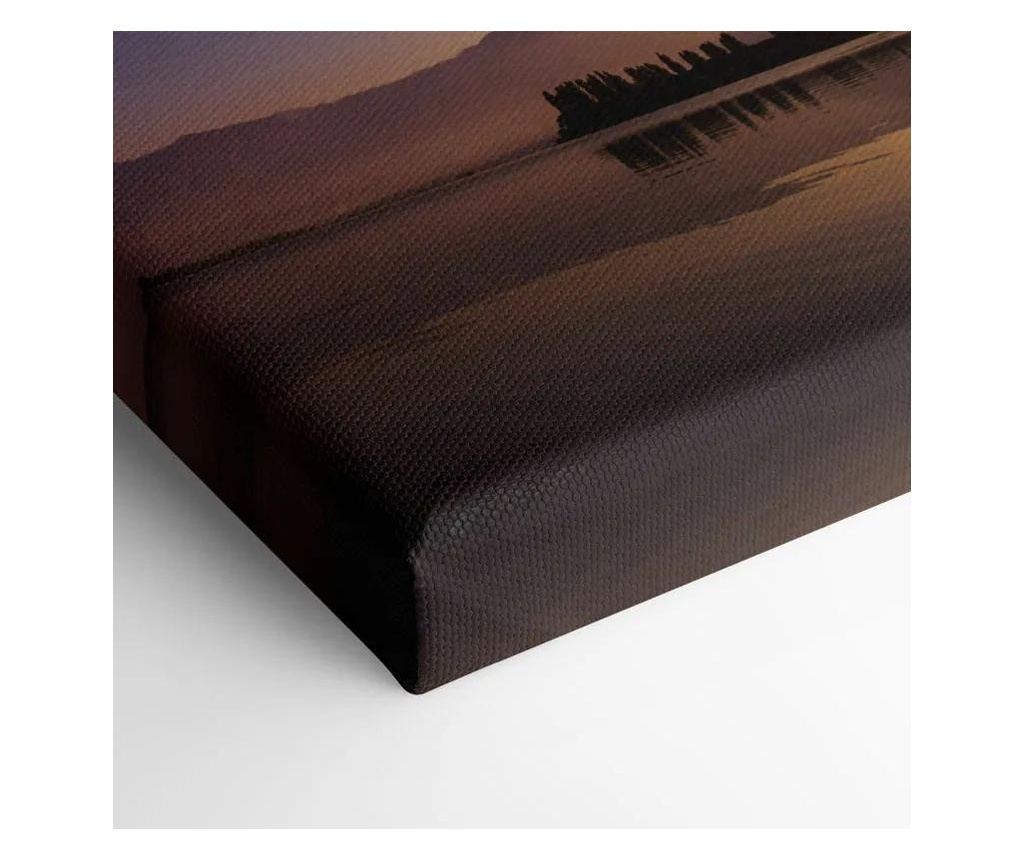 Vászonkép, Brown Light Lake, 40x80 cm - 4