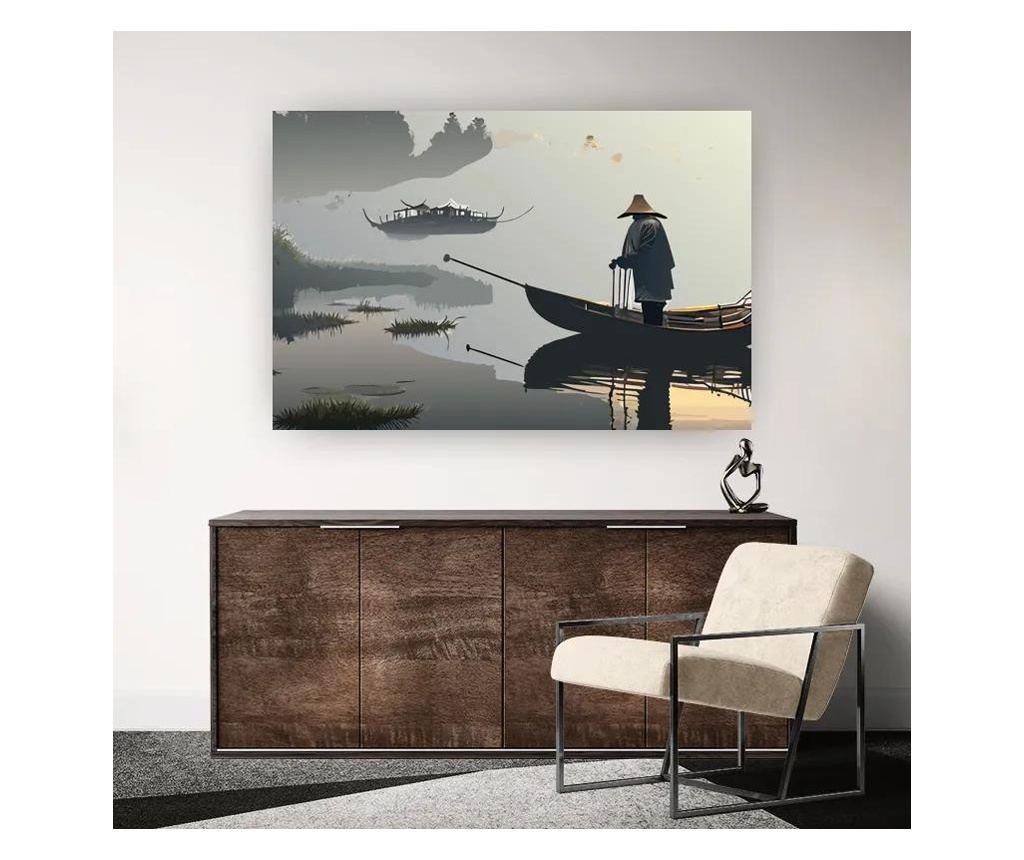 Vászonkép, Grey Lake Man, 50x70 cm - 2