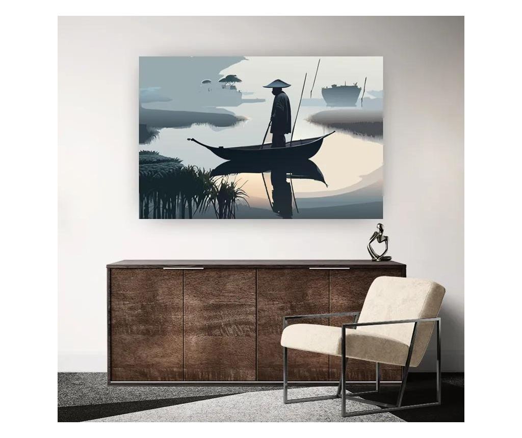 Vászonkép, Japan Fisherman, 80x120 cm - 2