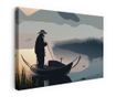 Vászonkép, Japan Lake Man, 70x100 cm thumbnail 1