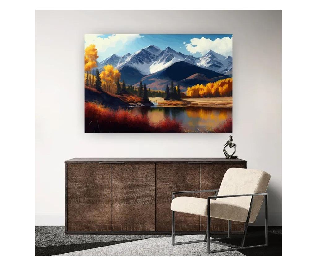 Vászonkép, Lake Autumn View, 30x40 cm - 2