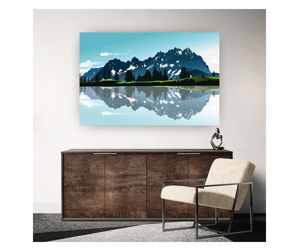 Vászonkép, Lake Blue Mountain, 70x100 cm - 2