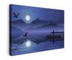 Vászonkép, Lake Purple Night, 90x140 cm thumbnail 1