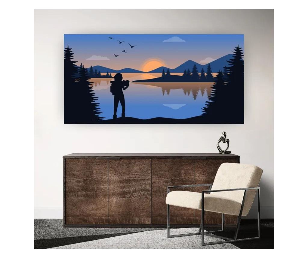Vászonkép, Lake Woman View, 40x80 cm - 2