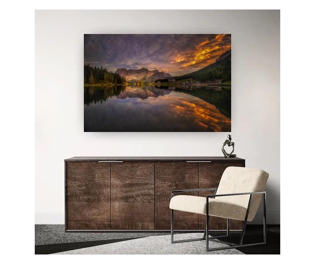 Vászonkép, Misurina Sunset, 40x60 cm - 2