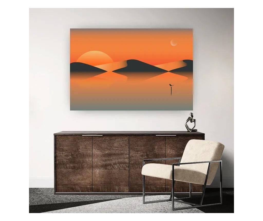 Vászonkép, Orange Bird Lake 01, 30x40 cm - 2