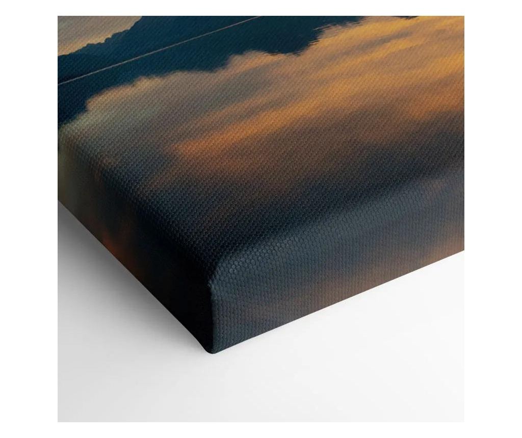 Vászonkép, Orange Light Lake, 40x80 cm - 2