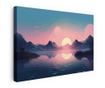 Vászonkép, Pink Light Lake, 90x140 cm thumbnail 1