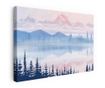 Vászonkép, Pink Mountain Lake, 20x30 cm thumbnail 1