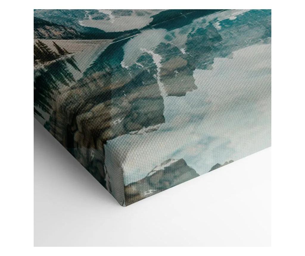 Vászonkép, Pretty Blue Lake, 80x160 cm - 3