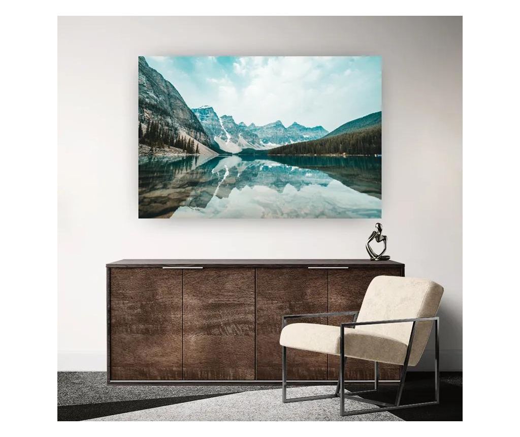 Vászonkép, Pretty Blue Lake, 90x140 cm - 2