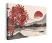 Vászonkép, Red Moon Lake, 80x120 cm thumbnail 1