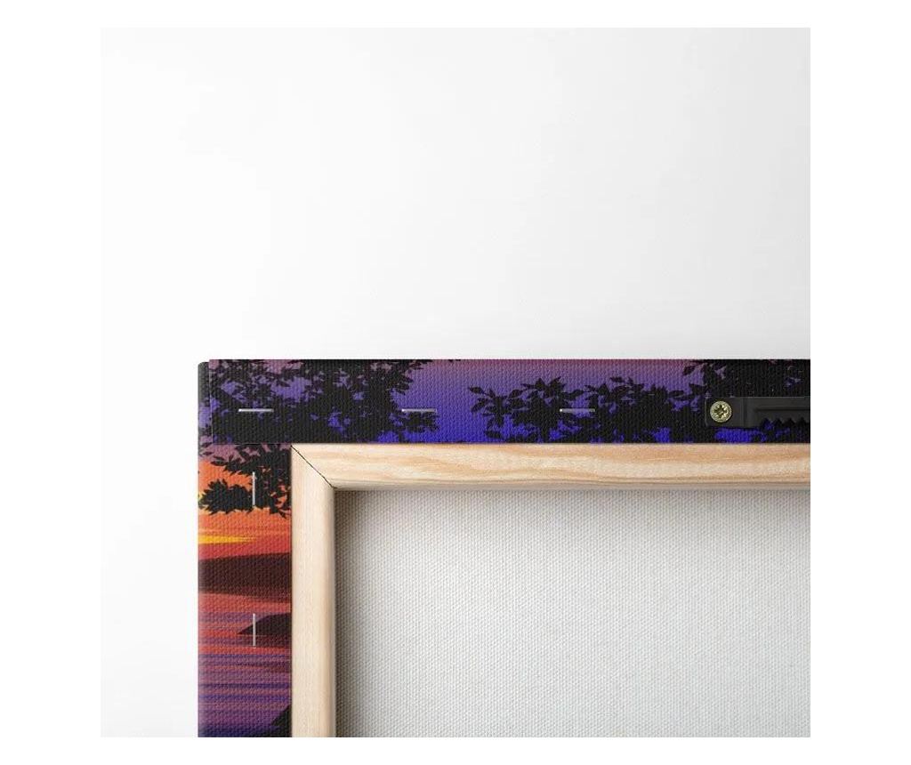 Vászonkép, River Purple Light, 60x120 cm - 5
