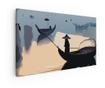 Vászonkép, Shilouette Man Lake, 100x200 cm thumbnail 1