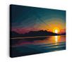 Vászonkép, Sunset Art Lake, 30x40 cm thumbnail 1