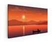 Vászonkép, Sunset Boat View, 50x100 cm thumbnail 1