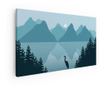 Vászonkép, Viewoflakeandmountains, 60x120 cm thumbnail 1