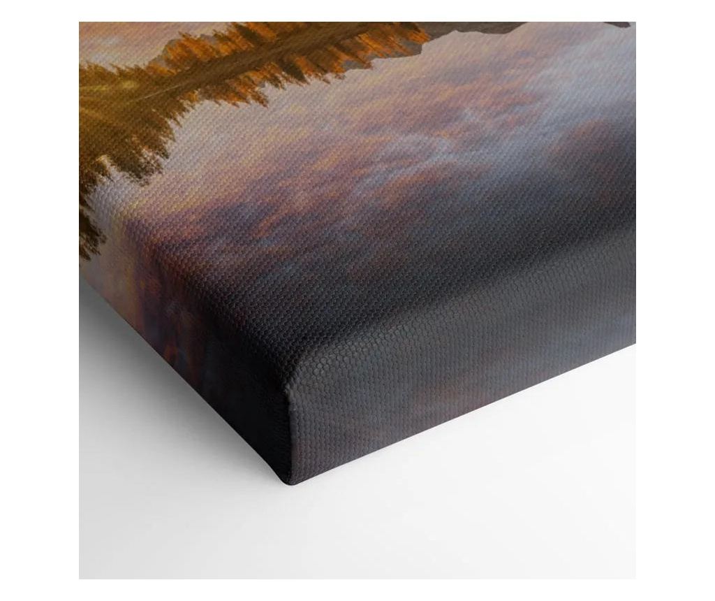 Vászonkép, Yellow Light Lake, 100x200 cm - 2